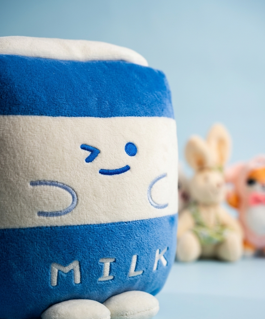 Kawaii Mini Plush Keychain Set — Pack of 4