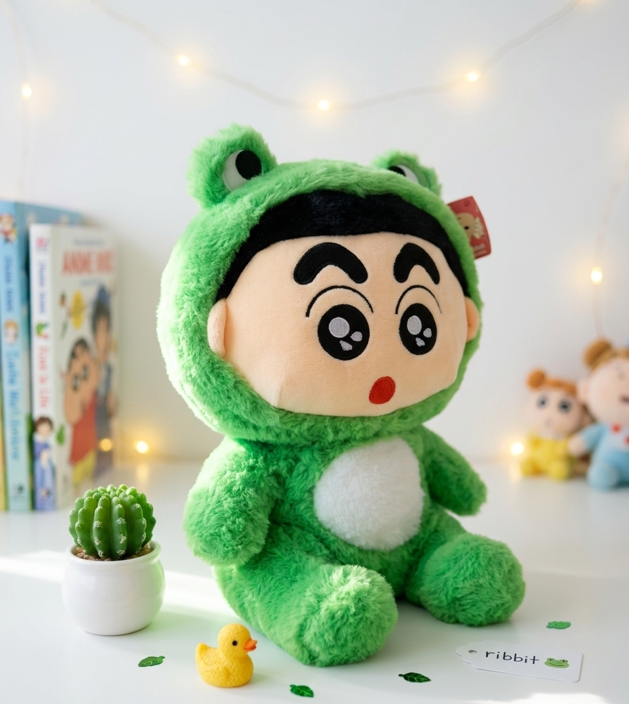 Shin-chan — Frog Costume Plush