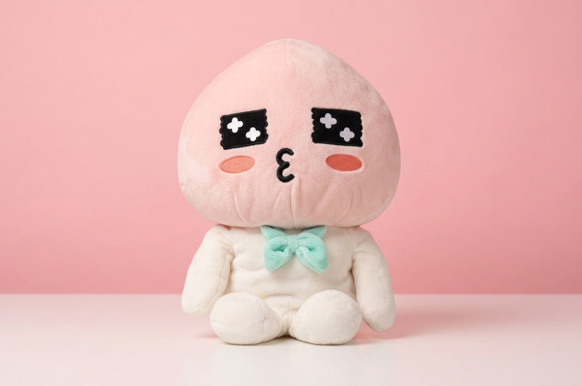 Apeach Kiss Plush — Kakao Friends