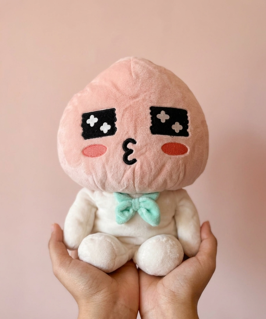 Apeach Kiss Plush — Kakao Friends